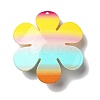 Acrylic Big Pendants with Glitter Powder MACR-M023-03G-2