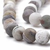 Natural Bamboo Leaf Agate Beads Strands X-G-T106-028-2