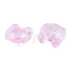 Transparent Spray Painted Glass Beads LS-GLAA-N035-026-C05-4