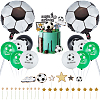 Football Paper Cake Toppers AJEW-SC0002-76-1