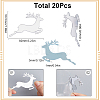 SUNNYCLUE Deer Shape Plastic Wine Glass Charms AJEW-SC0001-63C-2