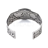 Constellation Alloy Open Cuff Bangles for Women Men BJEW-C064-01AS-08-3