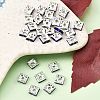 Brass Rhinestone Spacer Beads X-RSB072-3