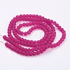 Baking Paint Transparent Glass Bead Strands GLAA-S031-6mm-39-2