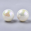 ABS Plastic Imitation Pearl Beads X-SACR-N009-30-2