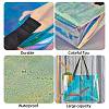 3Pcs 3 Style Rectangle Transparent Laser Plastic Hand Bags ABAG-SZC0007-09-3