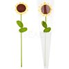 Cotton Knitting Artificial Flower AJEW-WH0013-50-2