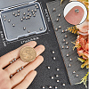 60Pcs Stainless Steel Ear Nuts STAS-BBC0005-14P-3