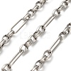 304 Stainless Steel Paperclip & Rolo Link Chains CHS-A016-49P-A-1