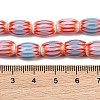 Handmade Millefiori Glass Oval Bead Strands LK-Z001-01B-08-3