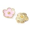 Light Gold Plated Alloy Enamel Pendants ENAM-YW0002-20B-3