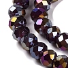 Baking Electroplate Glass Beads Strands DGLA-A039-J10mm-B22-3
