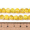 Handmade Millefiori Glass Round Beads Strands LK-R004-93D-4