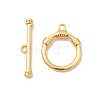 Brass Toggle Clasps KK-P340-33G-2