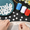 60Pcs 2-Hole Natural Shell Buttons BUTT-SP0001-16-4