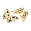 Brass Micro Pave Cubic Zirconia Pendants CU-CBA908F-05G-08-2