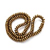 Electroplated Natural Lava Rock Beads Strands G-A256-E01-01F-3