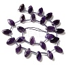 Natural Banded Amethyst Beads Strands G-P607-A09-01-3