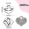 100Pcs Tibetan Style Alloy Charms FIND-SC0006-36-2
