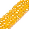 Electroplate Glass Beads Strands EGLA-A044-P4mm-B29-1