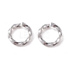 Tarnish Resistant 304 Stainless Steel Open Jump Rings X-STAS-F191-12P-A-3