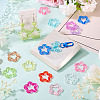 60Pcs 12 Styles Transparent Acrlyic Pendants MACR-TA0002-48-8