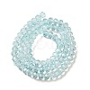 Transparent Baking Paint Glass Beads Strands DGLA-A034-T6mm-D06-2