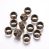 Rondelle Tibetan Style Alloy Beads MLF10982Y-NF-2