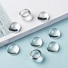 Transparent Half Round Glass Cabochons X-GGLA-R027-18mm-8