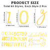 Acrylic Mirror Effect Cake Toppers AJEW-WH0038-84A-2