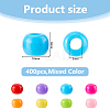 400Pcs Acrylic European Beads MACR-DC0001-16-2