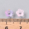Frosted Transparent Acrylic Beads X-OACR-N137-72C-4