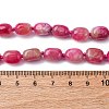 Natural Dyed Malaysia Jade Tumble Stone Nuggets Beaded Long Necklaces for Women NJEW-F340-A04-5