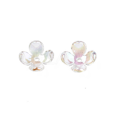 Transparent Acrylic Bead Caps X-TACR-Q273-03-1