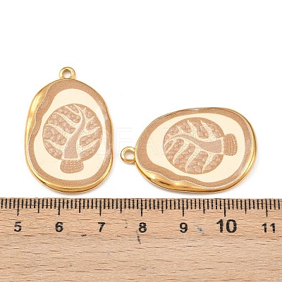 Printed 304 Stainless Steel Pendants STAS-C158-14G-03-1