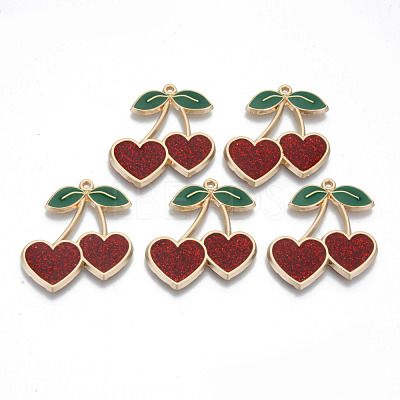 Transparent Epoxy Resin Pendants X-RESI-T047-04KC-RS-1
