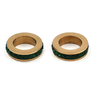 Ion Plating(IP) 304 Stainless Steel European Beads STAS-Z090-03G-02-1