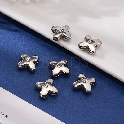 Letter Slider Beads for Watch Band Bracelet Making ALRI-O012-X-NR-1