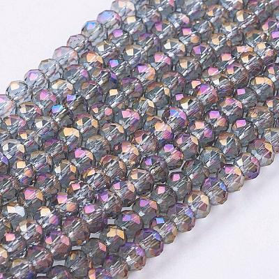 Electroplate Glass Beads Strands EGLA-D020-3x2mm-73-1