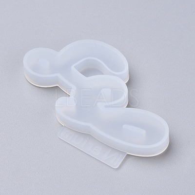 Letter DIY Silicone Molds DIY-I034-08Z-1