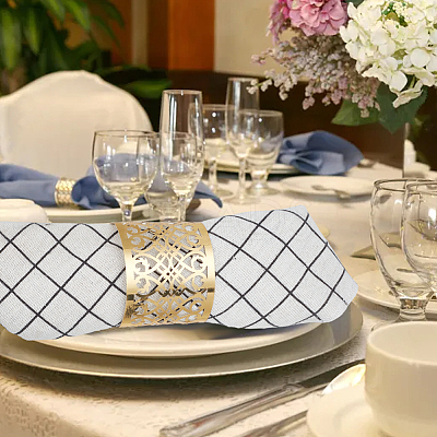 90Pcs 3 Colors Paper Napkin Rings AJEW-WR0002-50-1