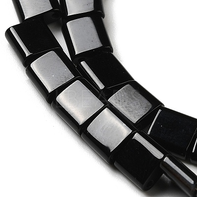 Natural Black Onyx(Dyed & Heated) Beads Strands G-F762-A16-01-1