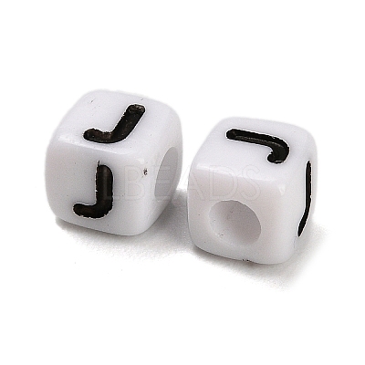 Opaque Acrylic Beads OACR-S076-01J-1
