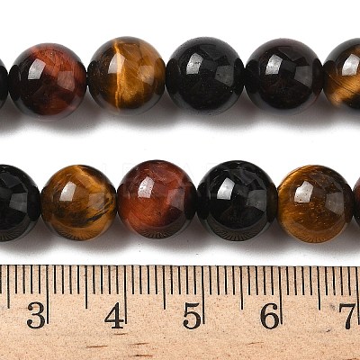 Natural Tiger Eye Beads Strands G-F173-14-10mm-1
