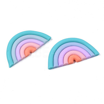 Handmade Polymer Clay Cabochons LS-CLAY-N010-030-04-1