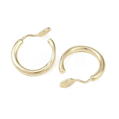 Brass Clip-on Earring Findings KK-F921-08B-G-1