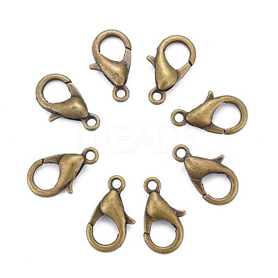 Antique Bronze Alloy Lobster Claw Clasps X-E102-NFAB-1