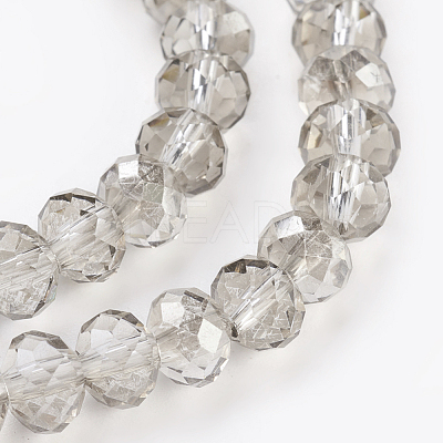 Electroplate Glass Beads Strands X-GLAA-K027-HP-A01-1