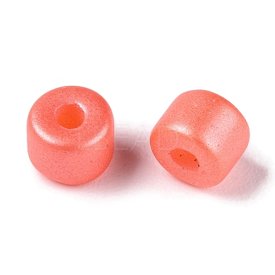 Baking Paint Pearlized Glass Seed Beads SEED-T008-03J-1