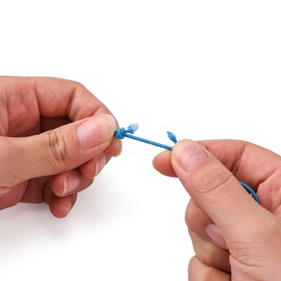 Adjustable Elastic Cord Bracelet Making AJEW-JB00008-05-1